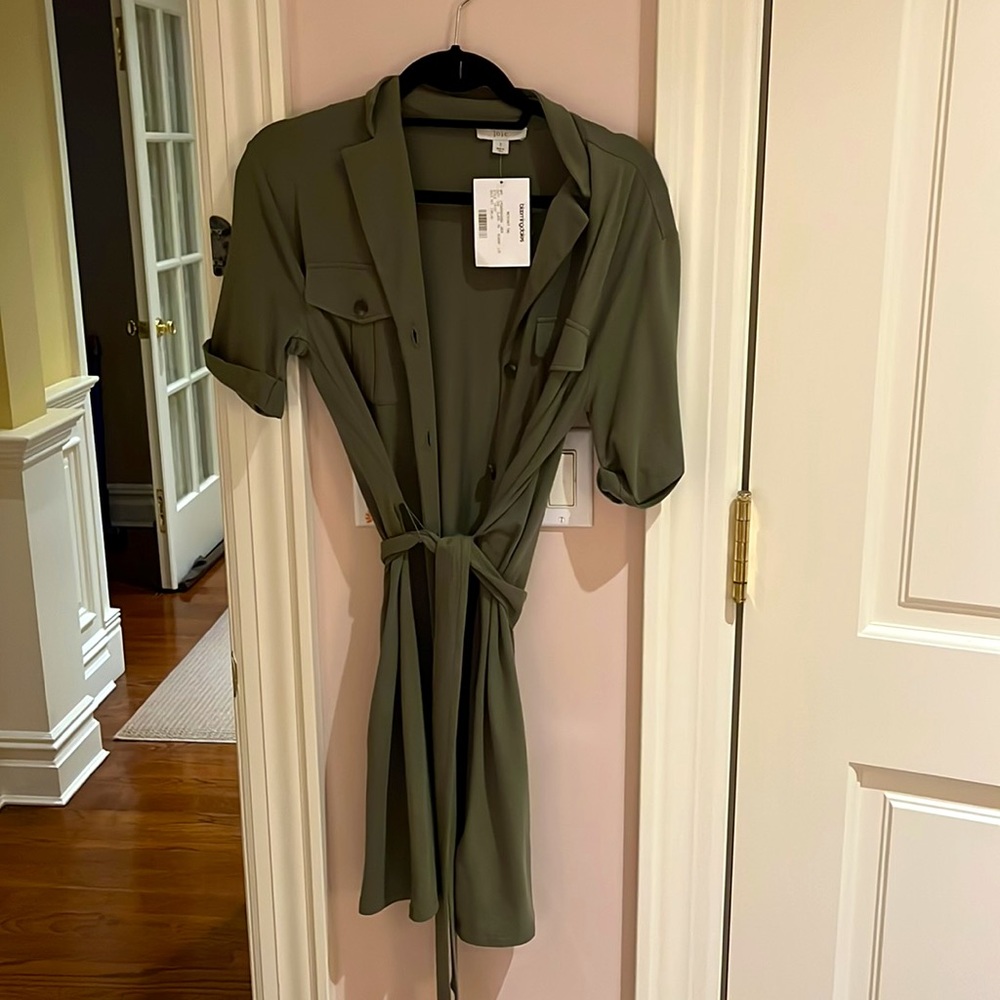 Joie army green dress NWT